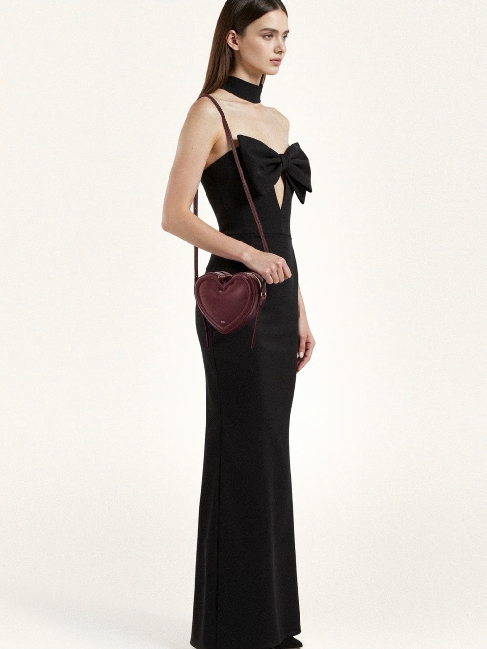 JW PEI Heart Crossbody Bag in Burgundy heart cool funky - Picture 5 of 8